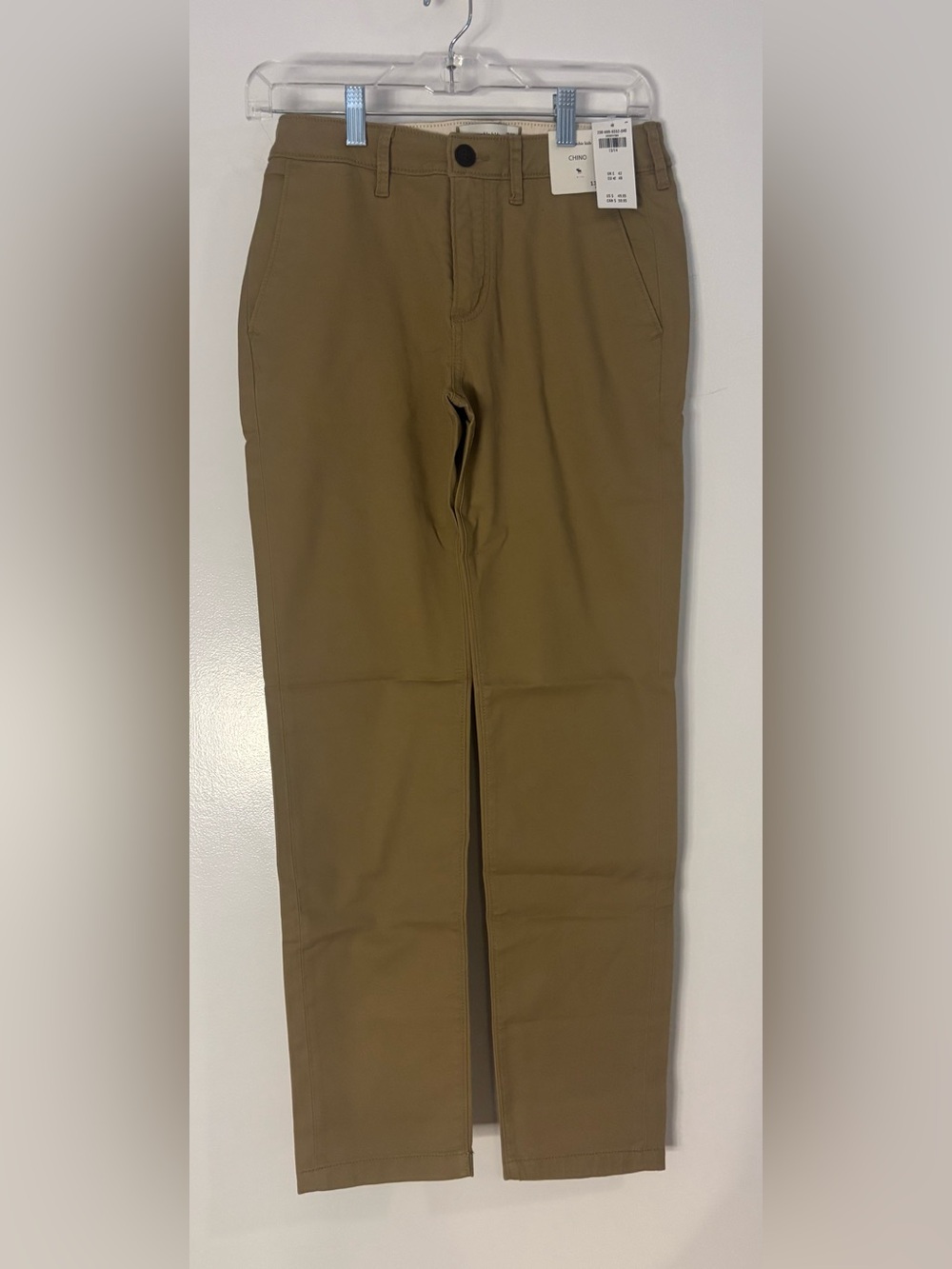 abercrombie kids Tan Straight-Leg Chinos